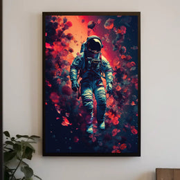 Astronaut Cosmic Adventure Futuristic Sci-Fi Poster PosterGoat