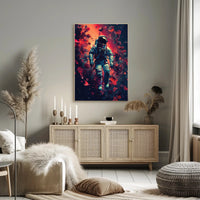 Astronaut Cosmic Adventure Futuristic Sci-Fi Poster PosterGoat