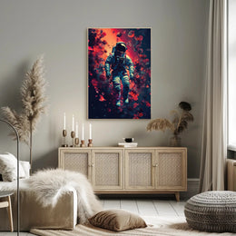 Astronaut Cosmic Adventure Futuristic Sci-Fi Poster PosterGoat