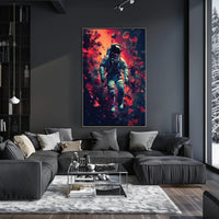 Astronaut Cosmic Adventure Futuristic Sci-Fi Poster PosterGoat