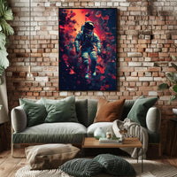 Astronaut Cosmic Adventure Futuristic Sci-Fi Poster PosterGoat