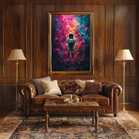 Astronaut Cosmic Exploration Futuristic Sci-Fi Poster PosterGoat