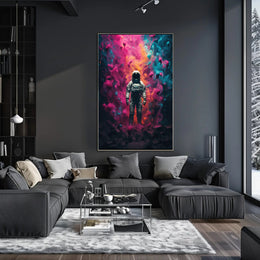 Astronaut Cosmic Exploration Futuristic Sci-Fi Poster PosterGoat