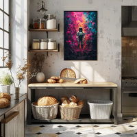 Astronaut Cosmic Exploration Futuristic Sci-Fi Poster PosterGoat