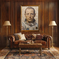 Astronaut Exploration Theme Futuristic Sci-Fi Poster PosterGoat