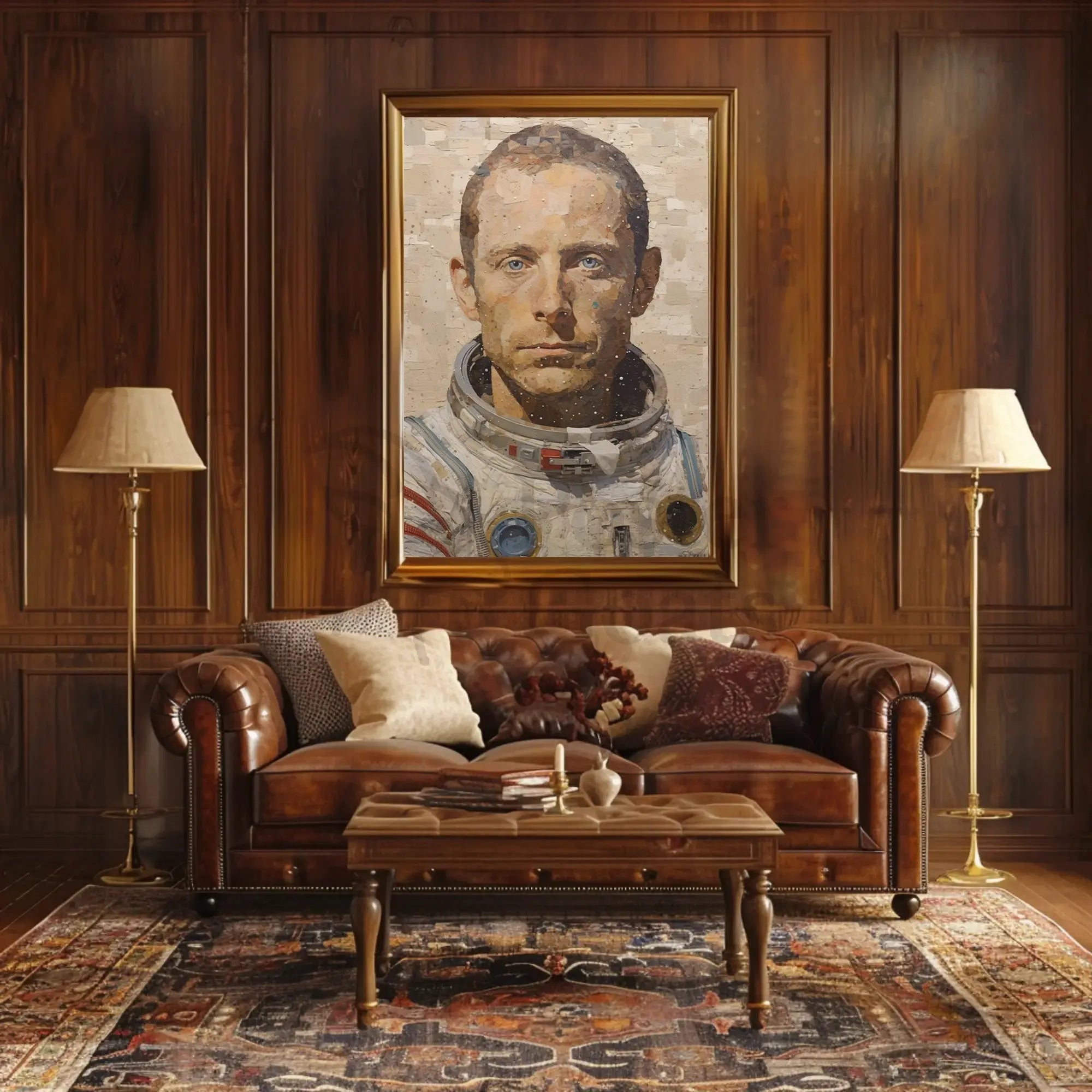Astronaut Exploration Theme Futuristic Sci-Fi Poster PosterGoat