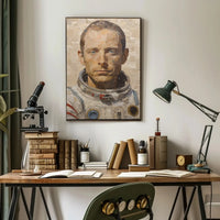 Astronaut Exploration Theme Futuristic Sci-Fi Poster PosterGoat