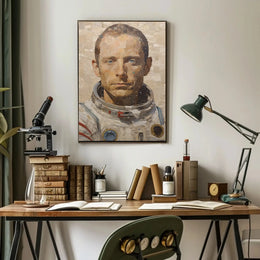 Astronaut Exploration Theme Futuristic Sci-Fi Poster PosterGoat