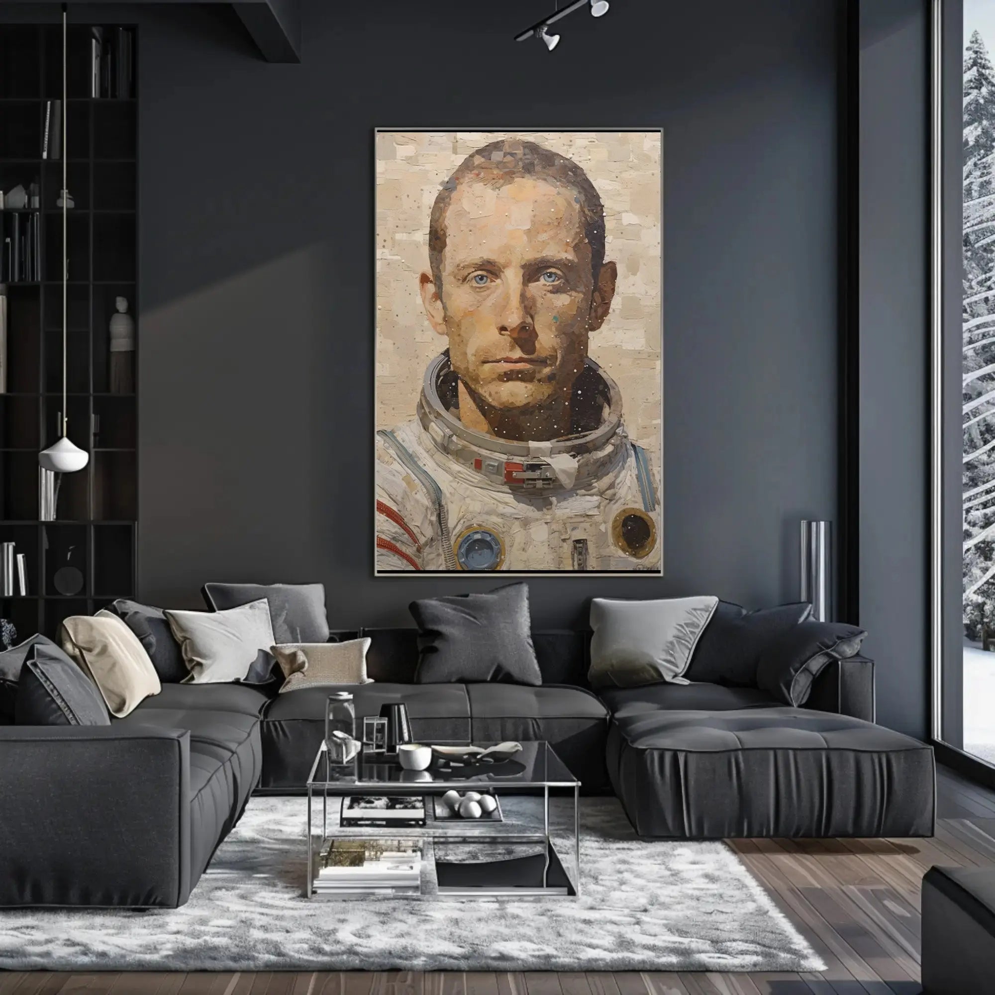 Astronaut Exploration Theme Futuristic Sci-Fi Poster PosterGoat