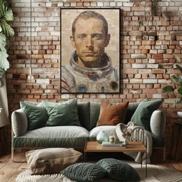 Astronaut Exploration Theme Futuristic Sci-Fi Poster PosterGoat