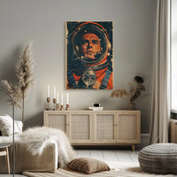 Astronaut Journey Through Time Historical Poster PosterGoat