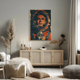 Astronaut Journey Through Time Historical Poster PosterGoat
