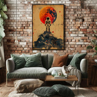 Astronaut on Cosmic Adventure Futuristic Sci-Fi Poster PosterGoat