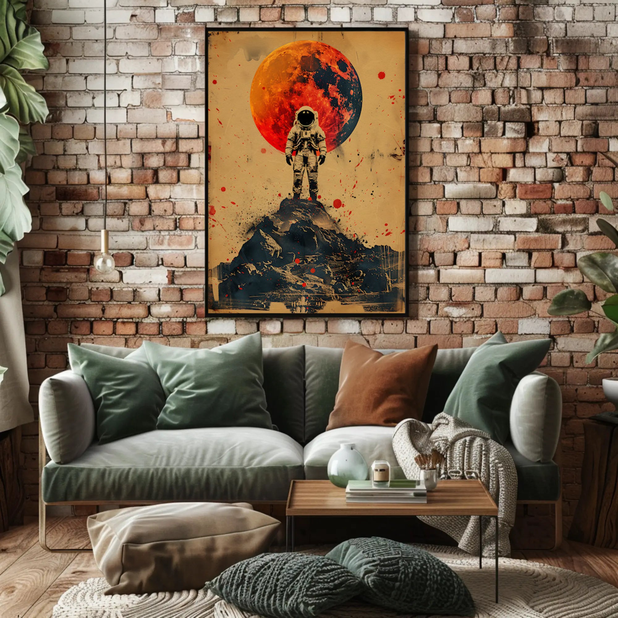 Astronaut on Cosmic Adventure Futuristic Sci-Fi Poster PosterGoat