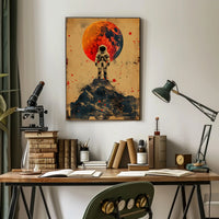 Astronaut on Cosmic Adventure Futuristic Sci-Fi Poster PosterGoat
