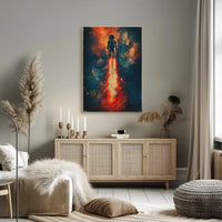 Astronaut's Dream: Surreal Cosmic Adventure Futuristic Sci-Fi Poster PosterGoat