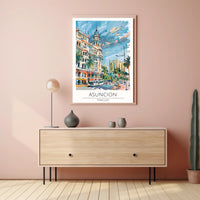 Asuncion Cityscape Poster PosterGoat