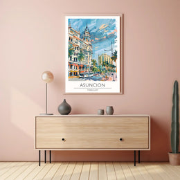Asuncion Cityscape Poster PosterGoat