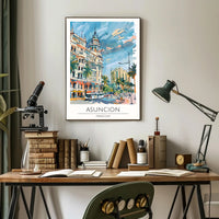 Asuncion Cityscape Poster PosterGoat