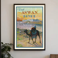 Aswan Egypt Vintage Travel Advertisement Poster PosterGoat