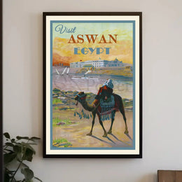 Aswan Egypt Vintage Travel Advertisement Poster PosterGoat