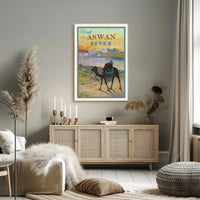 Aswan Egypt Vintage Travel Advertisement Poster PosterGoat