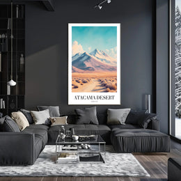 Atacama Desert Photorealistic Travel Poster PosterGoat