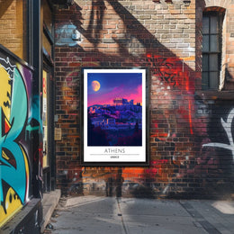 Athenian Acropolis at Dusk: Cultural or Heritage Poster PosterGoat