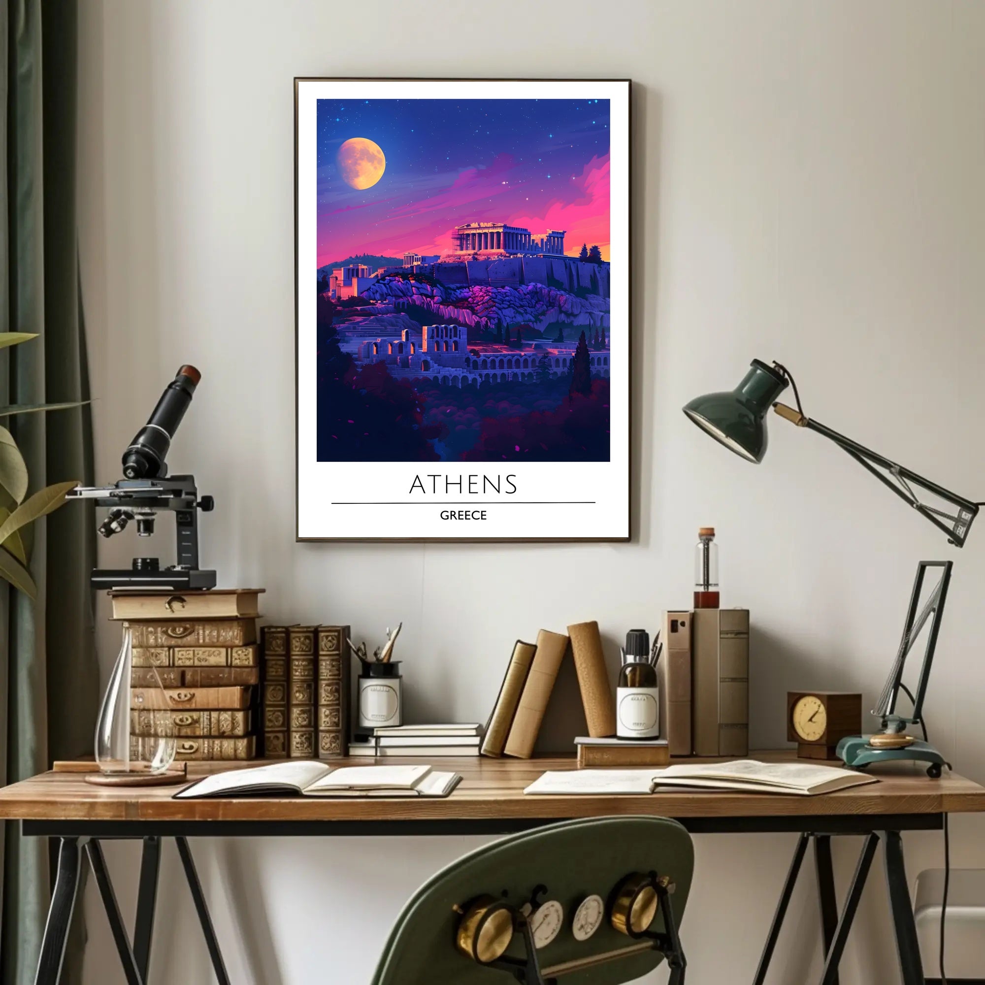Athenian Acropolis at Dusk: Cultural or Heritage Poster PosterGoat