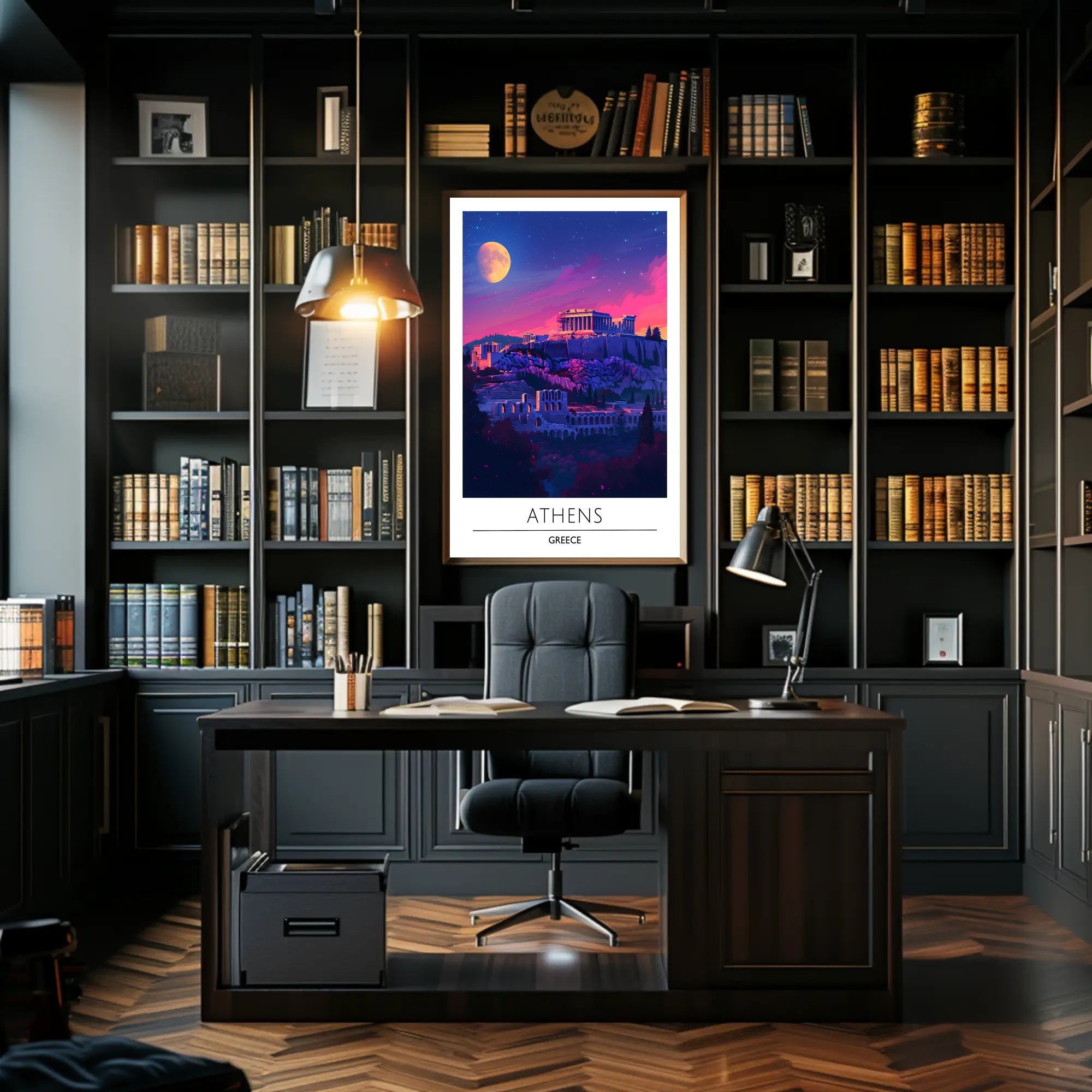 Athenian Acropolis at Dusk: Cultural or Heritage Poster PosterGoat
