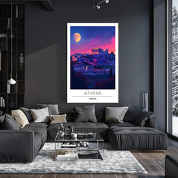 Athenian Acropolis at Dusk: Cultural or Heritage Poster PosterGoat