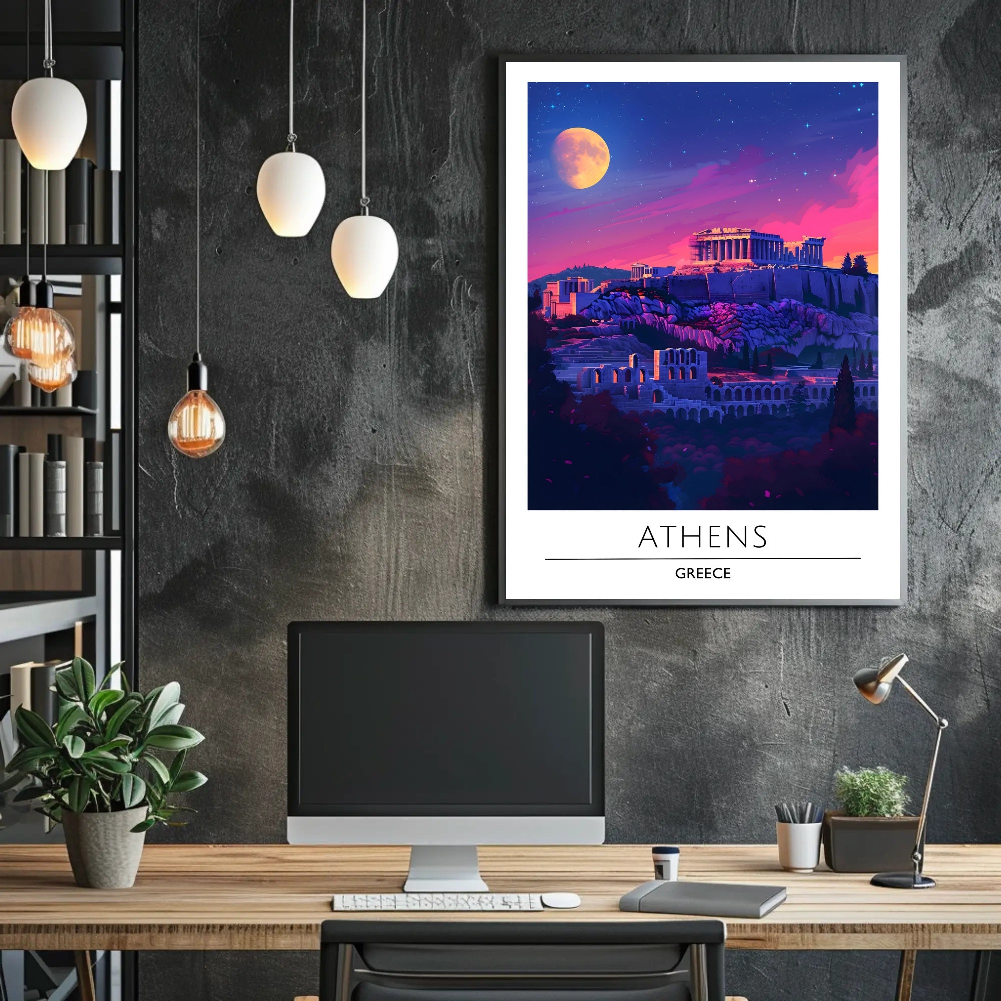 Athenian Acropolis at Dusk: Cultural or Heritage Poster PosterGoat
