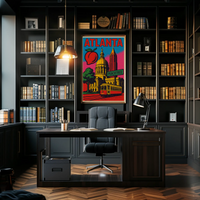 Atlanta Peachtree Vintage Style Travel Poster PosterGoat