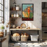 Atlantic City Mid-Century Glamour Vintage Travel Poster PosterGoat