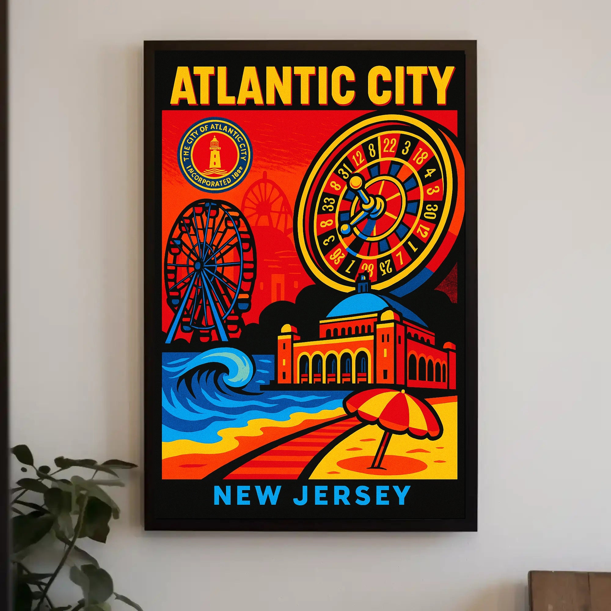 Atlantic City New Jersey Poster PosterGoat