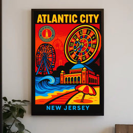 Atlantic City New Jersey Poster PosterGoat