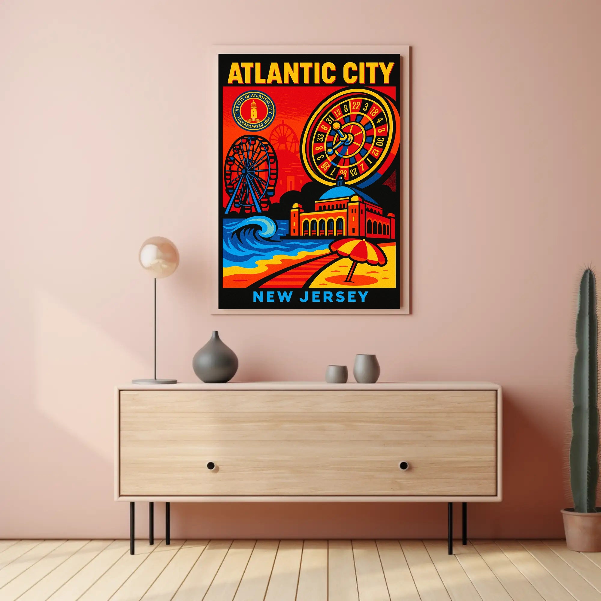 Atlantic City New Jersey Poster PosterGoat