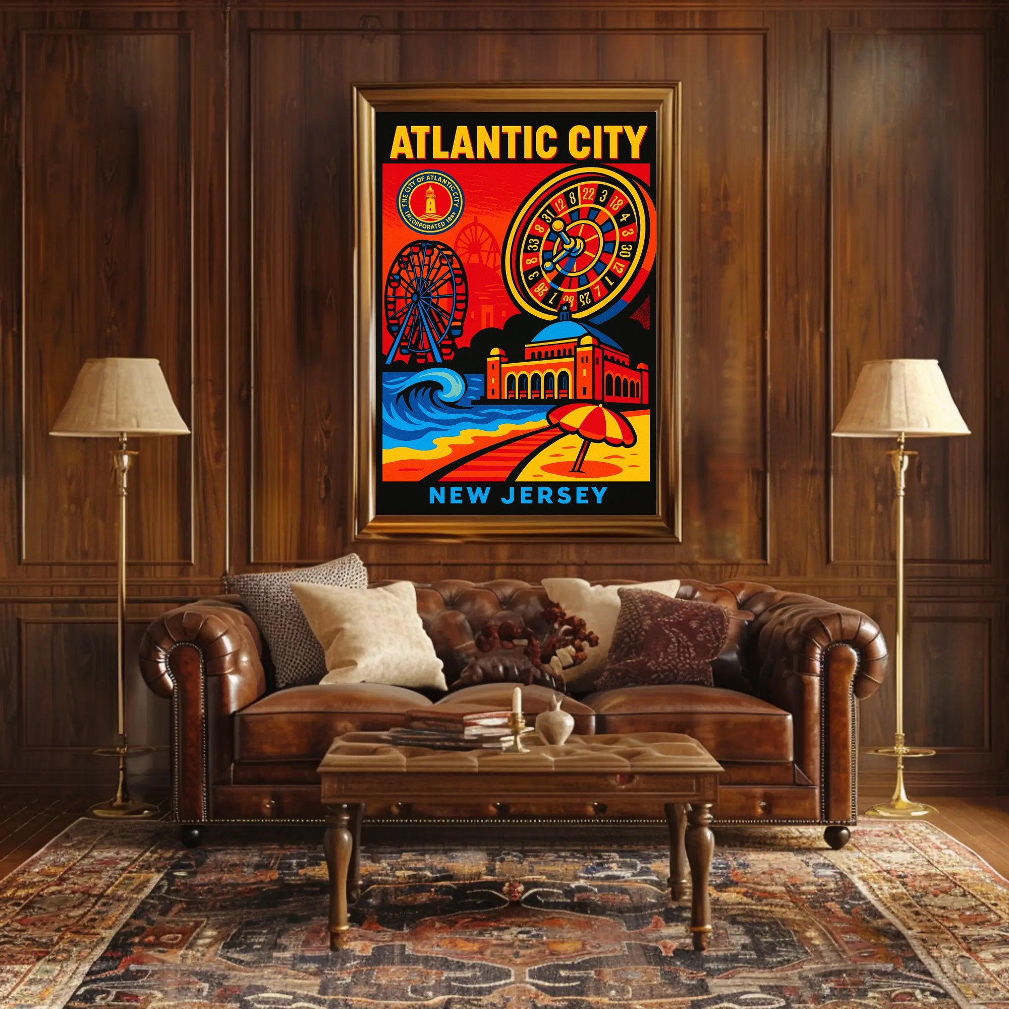 Atlantic City New Jersey Poster PosterGoat