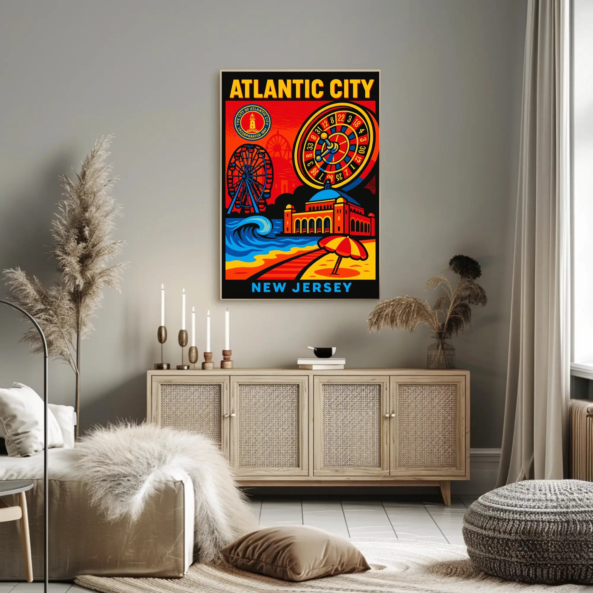 Atlantic City New Jersey Poster PosterGoat