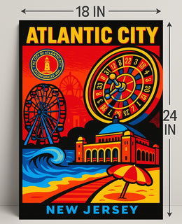 Atlantic City New Jersey Poster PosterGoat