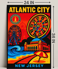 Atlantic City New Jersey Poster PosterGoat