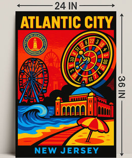 Atlantic City New Jersey Poster PosterGoat