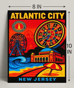 Atlantic City New Jersey Poster PosterGoat