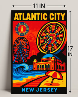 Atlantic City New Jersey Poster PosterGoat