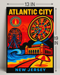 Atlantic City New Jersey Poster PosterGoat