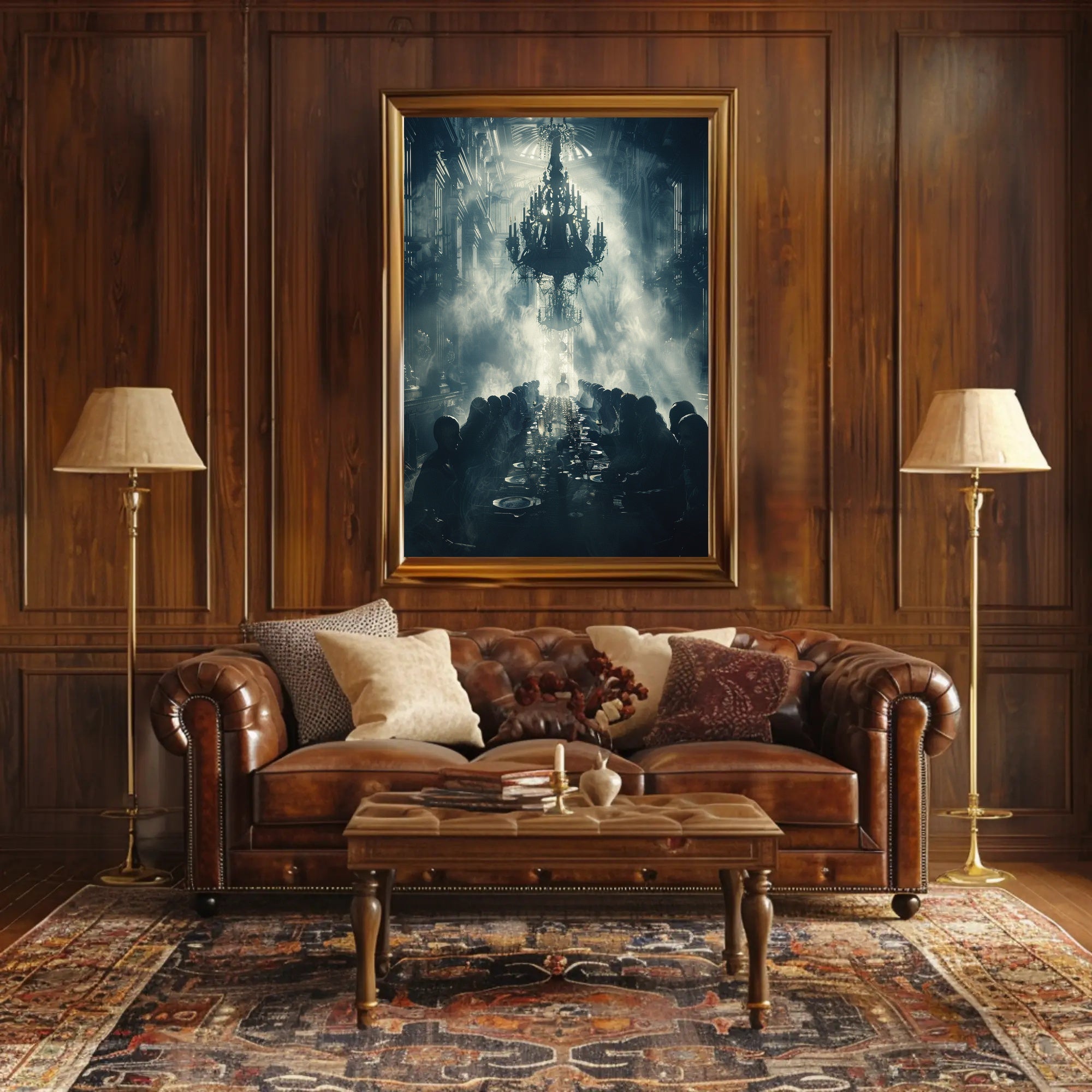 Atmospheric Victorian Gothic Scene: Cultural or Heritage Poster PosterGoat