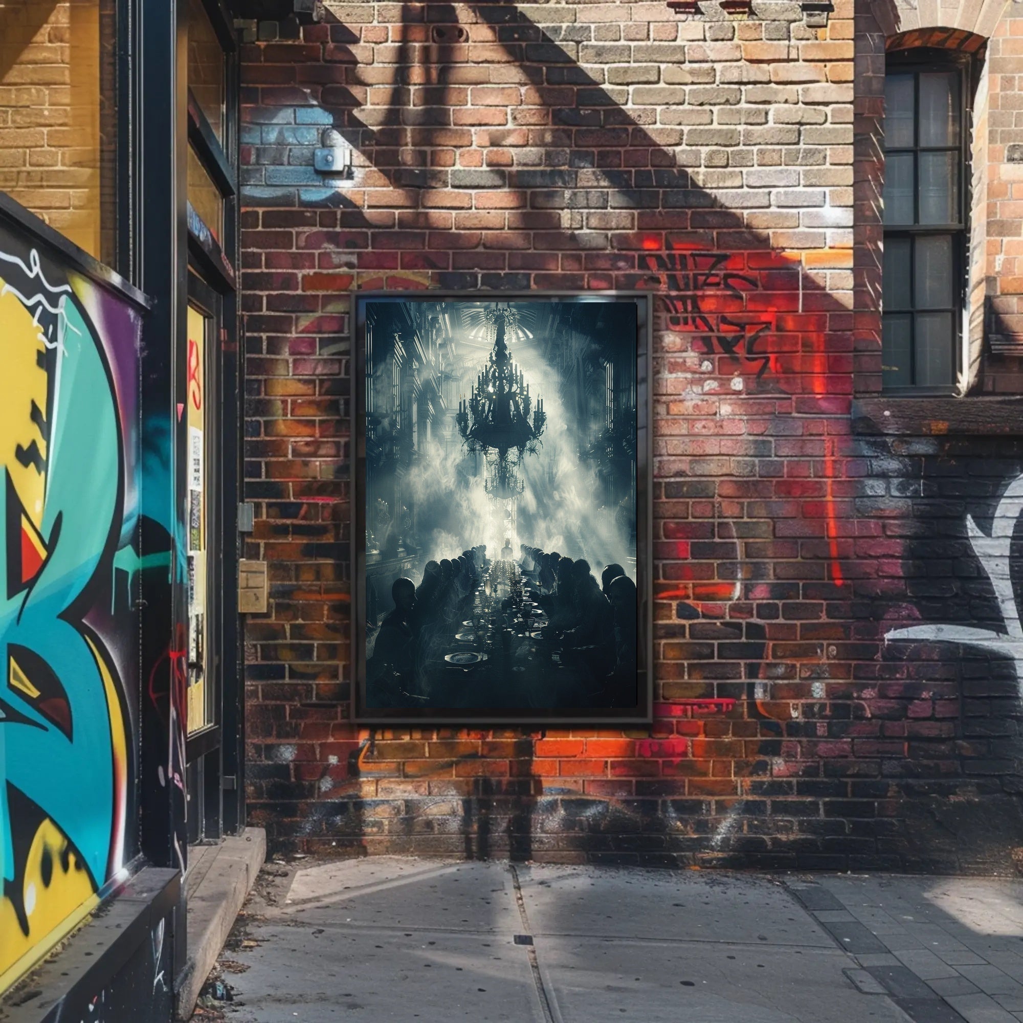 Atmospheric Victorian Gothic Scene: Cultural or Heritage Poster PosterGoat
