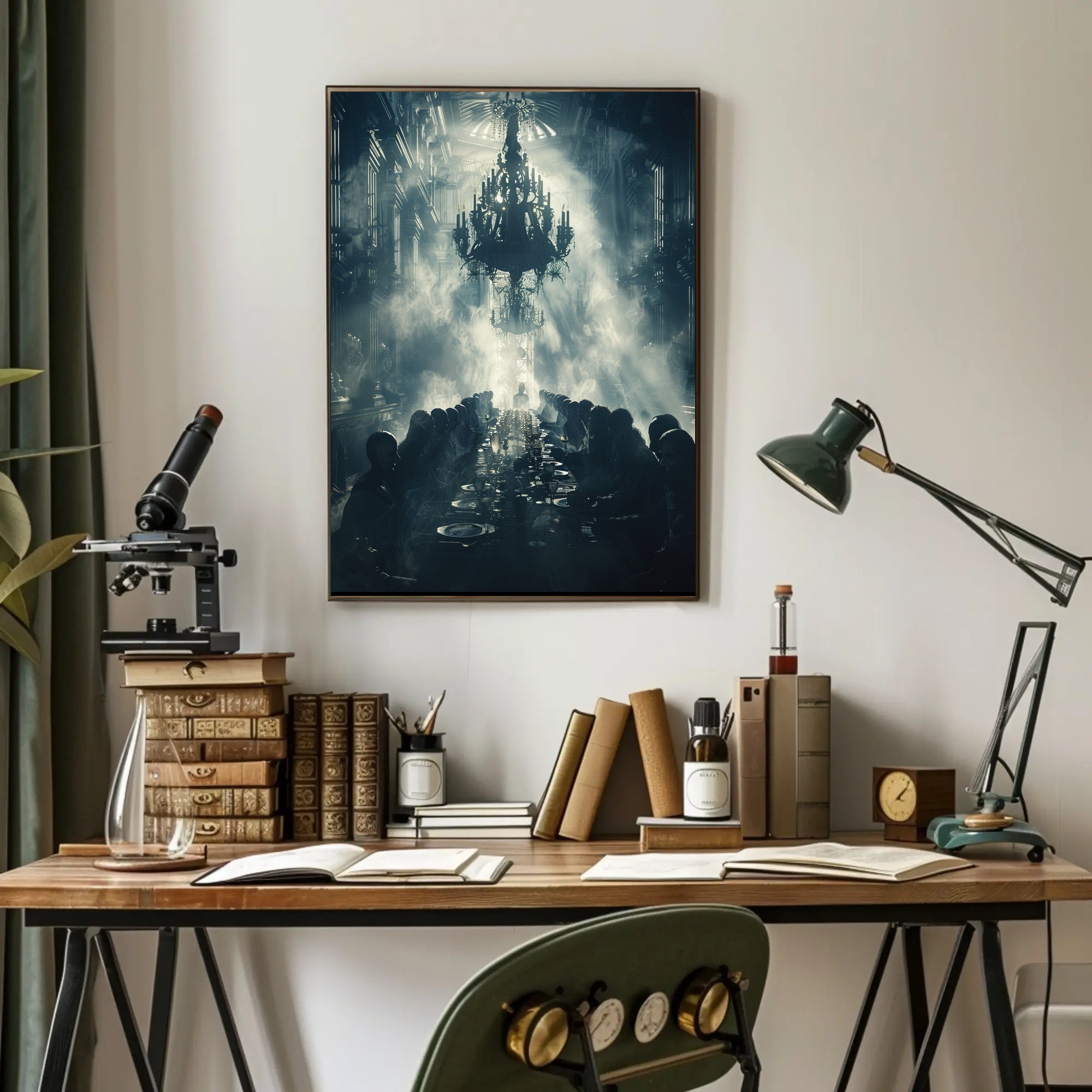 Atmospheric Victorian Gothic Scene: Cultural or Heritage Poster PosterGoat