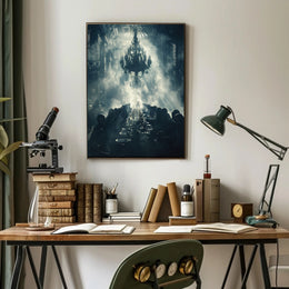 Atmospheric Victorian Gothic Scene: Cultural or Heritage Poster PosterGoat