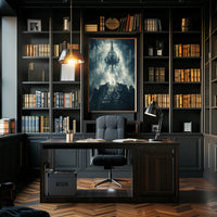 Atmospheric Victorian Gothic Scene: Cultural or Heritage Poster PosterGoat